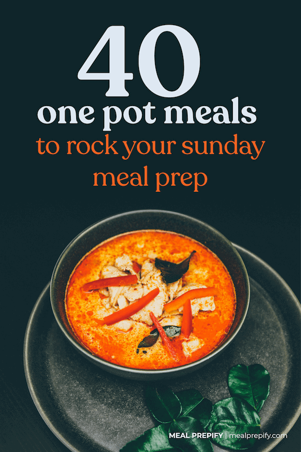 one pot meal prep