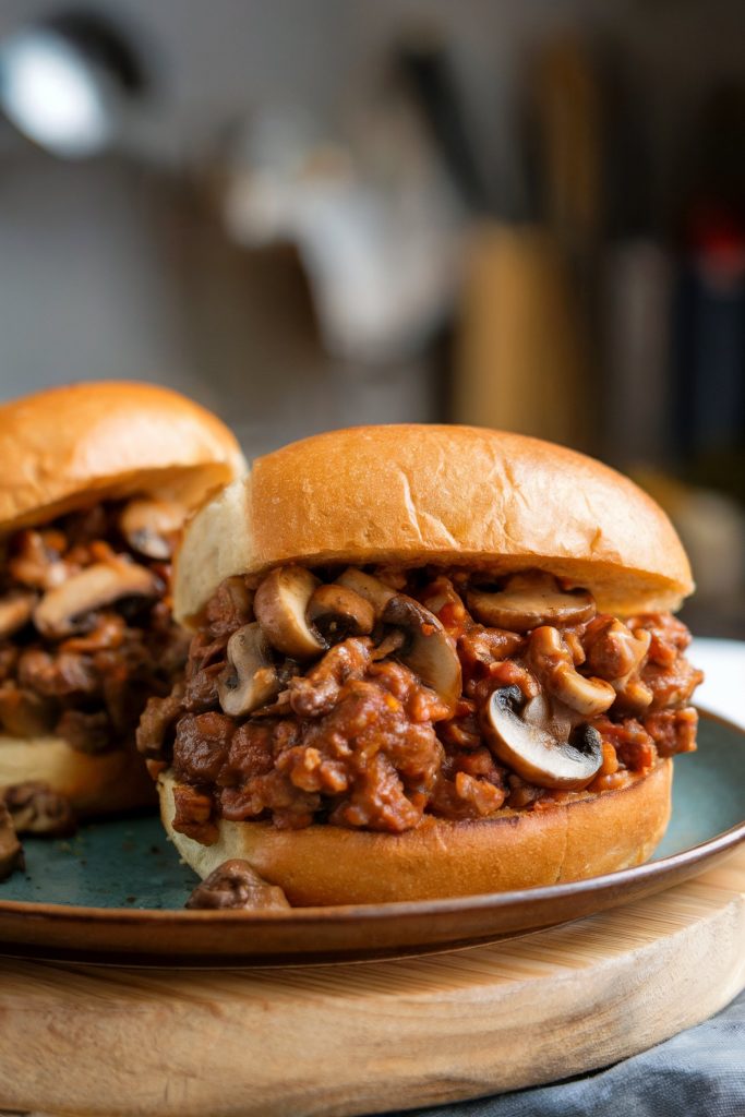 Spicy Chipotle Mushroom Sloppy Joes