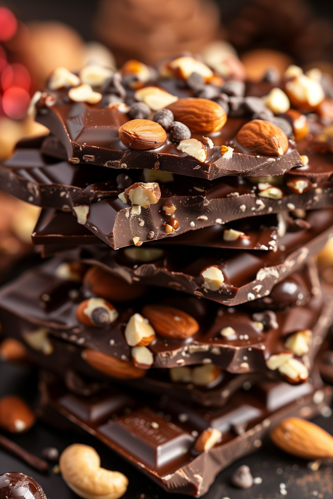 Chocolate nut clusters