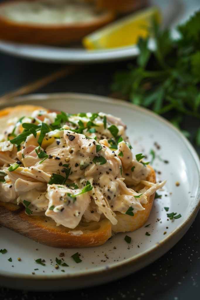 Healthy homemade chicken salad