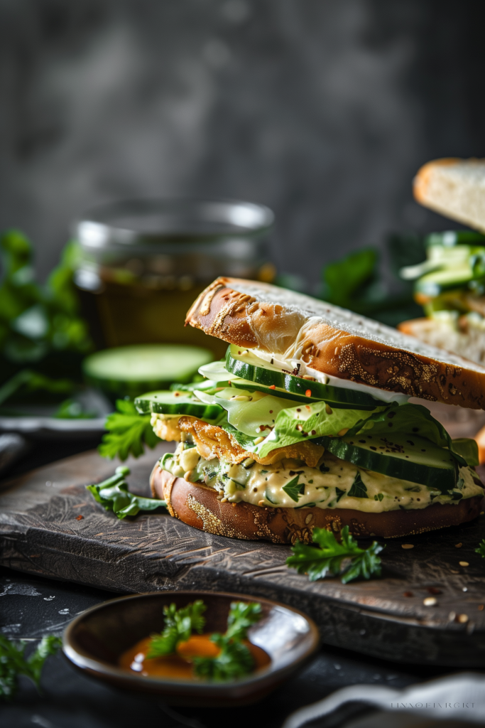 Keto cucumber sandwiches
