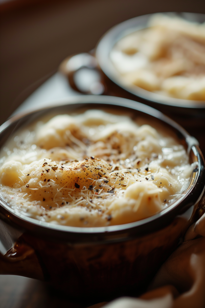 Slow cooker cauliflower cheese soup