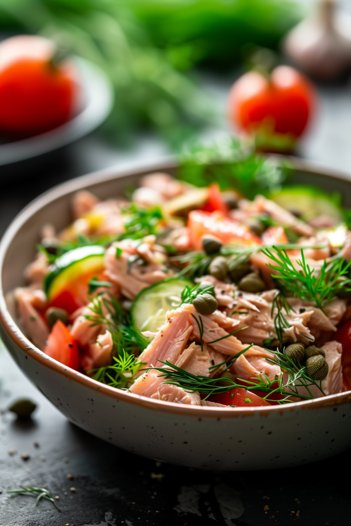 Tuna Salad with capers and dill