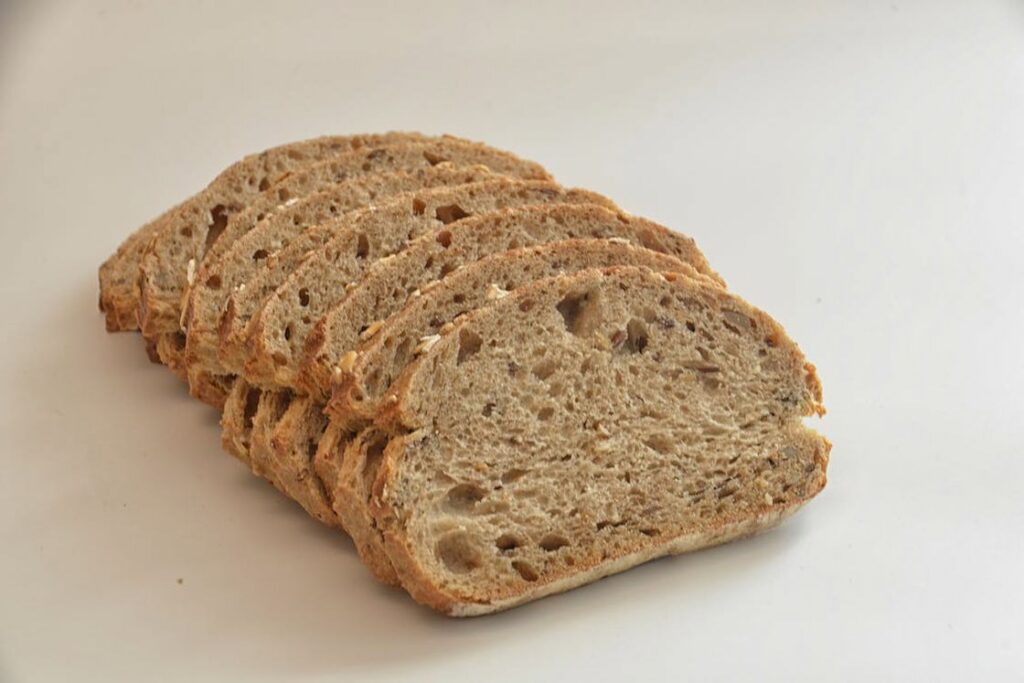 Slices of wheat bread