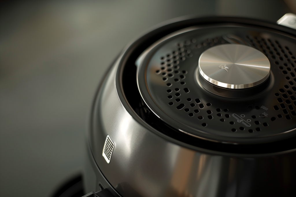 The top of an air fryer