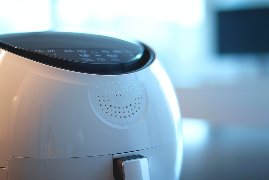 A white air fryer