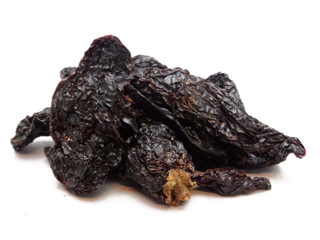 An image of dried chipotle chilis
