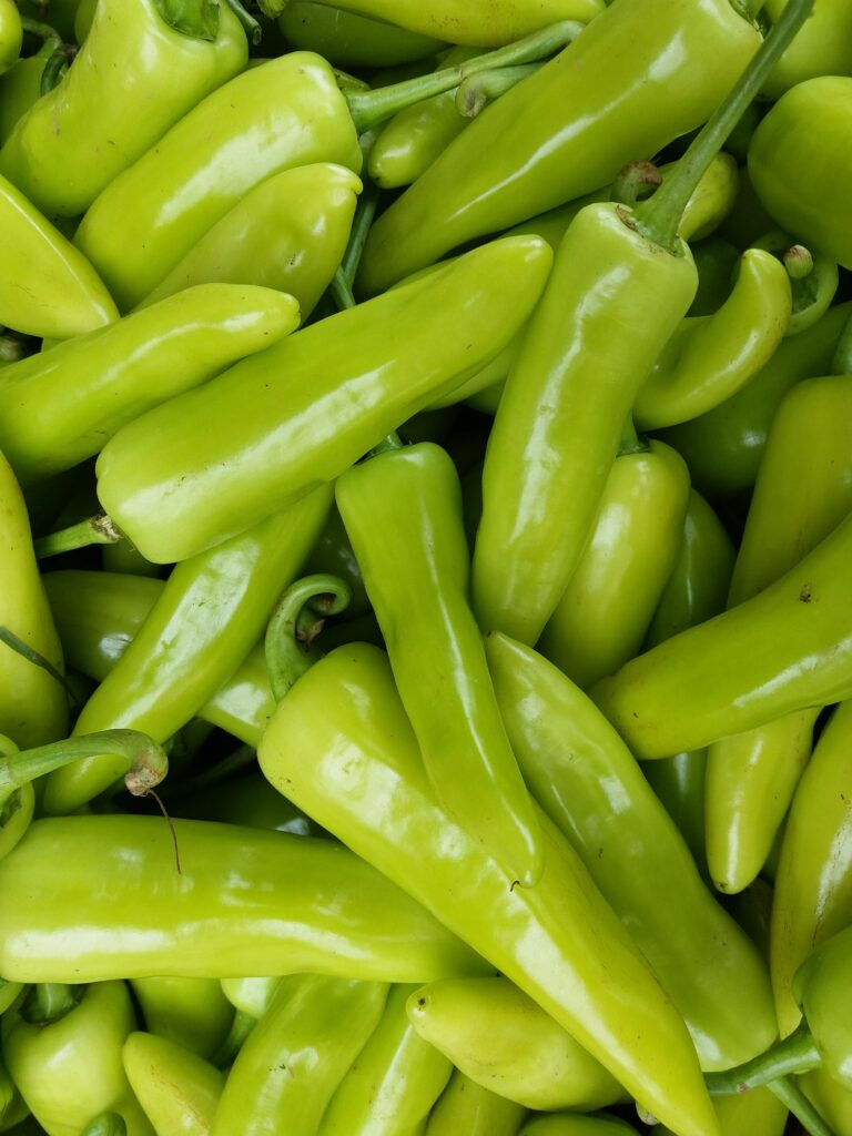 An image of green peppers