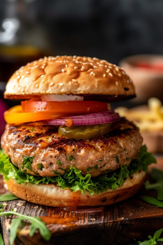 Healthy Air Fryer Turkey Burger