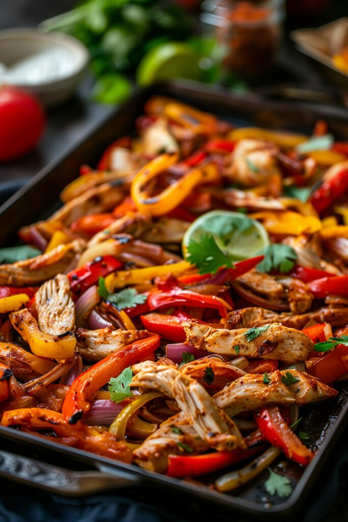 Sheet Pan Chicken Fajitas