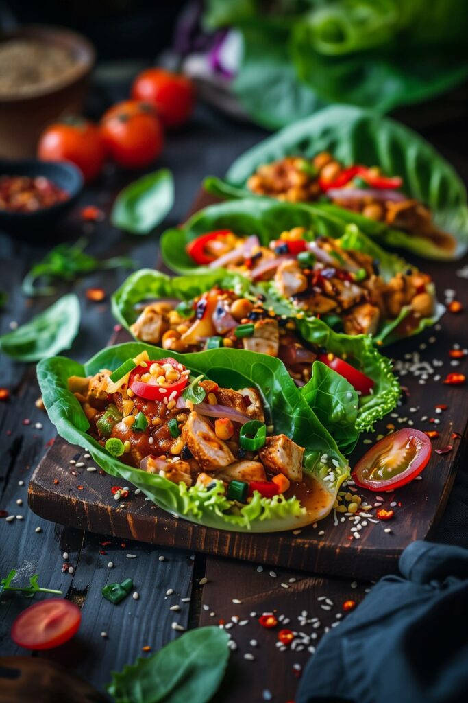 Chipotle Chicken Lettuce Wraps