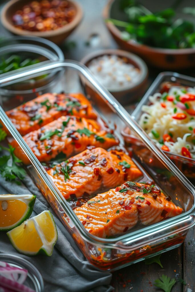 Sweet Chili Salmon Meal Prep