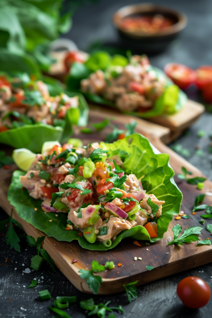 Tuna Salad Lettuce Wraps