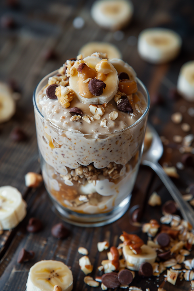Peanut Butter Banana Overnight Oats