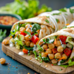 Mediterranean Chickpea Salad Wraps
