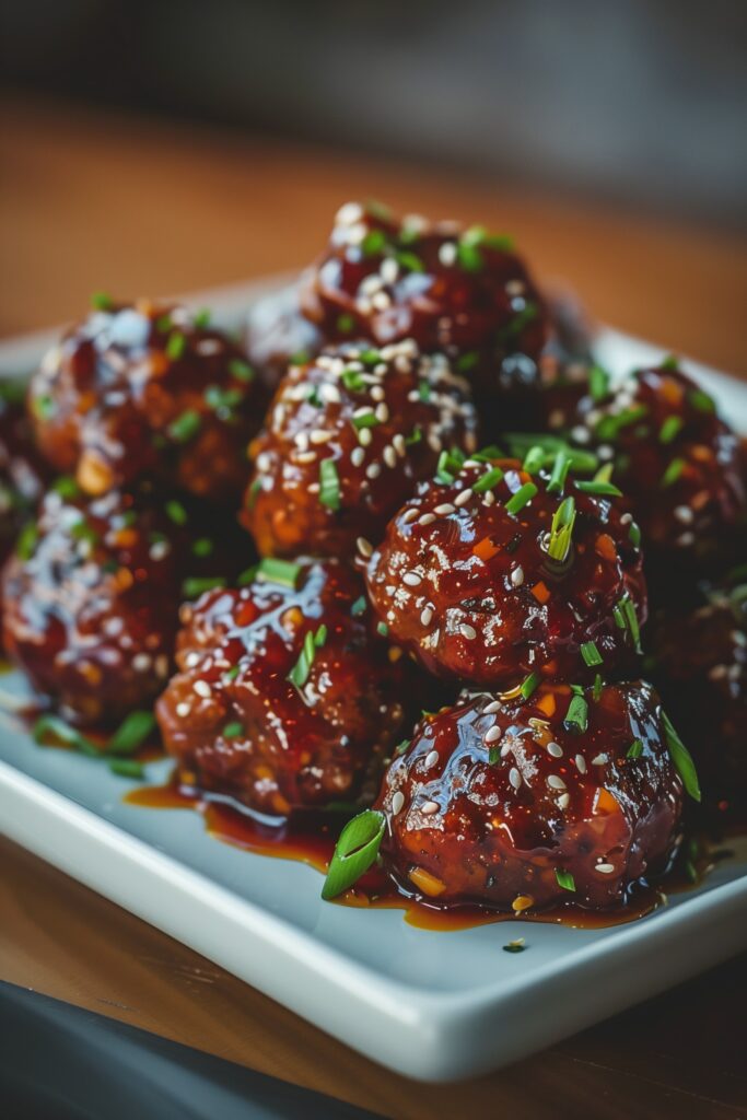 Honey-Sriracha Glazed Meatballs