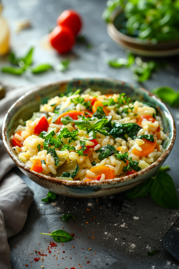 Slow cooker Vegetable Risotto