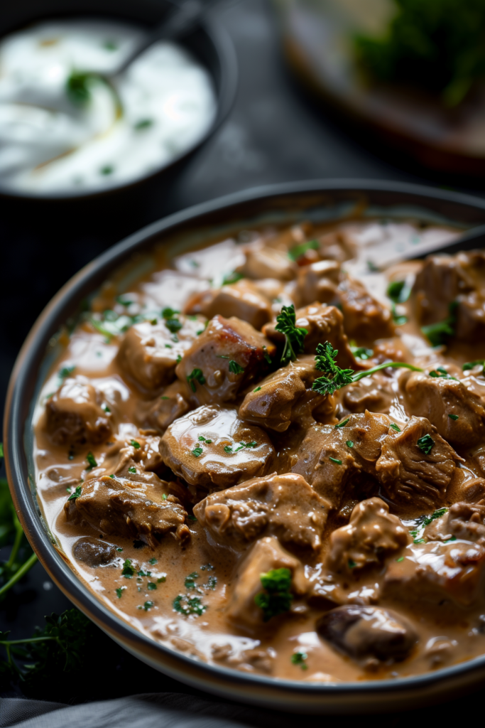 Crockpot Beef Stroganoff 