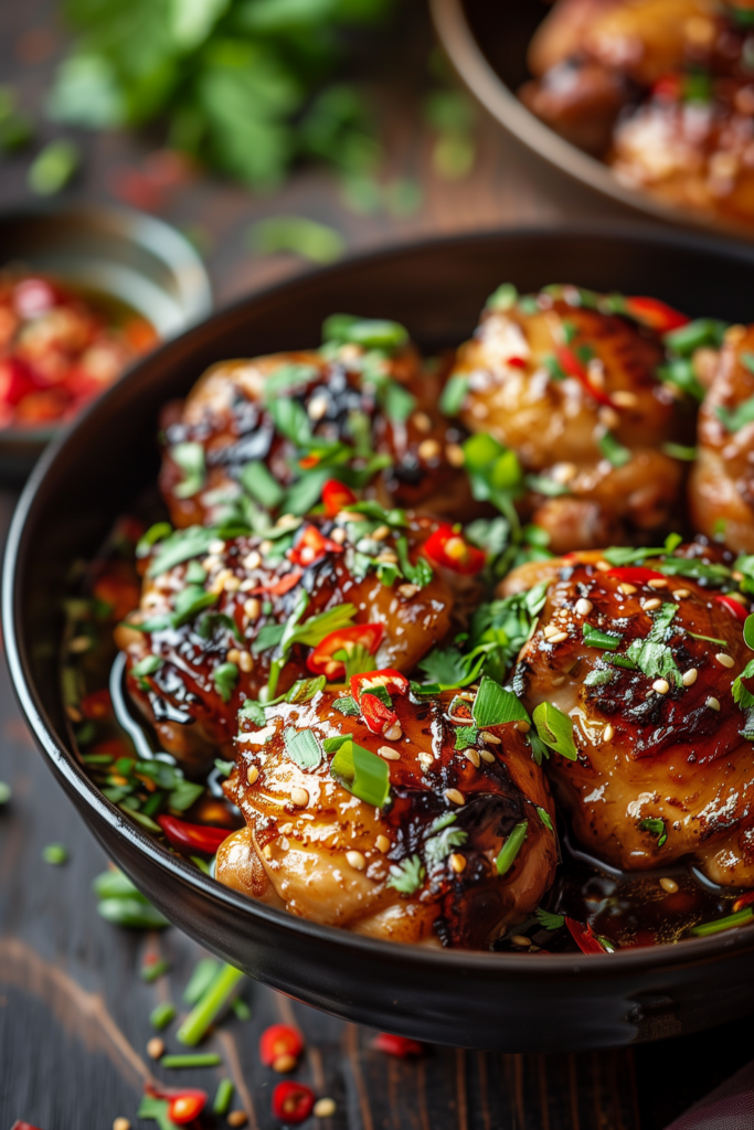 Slow Cooker Thai Chicken Thighs