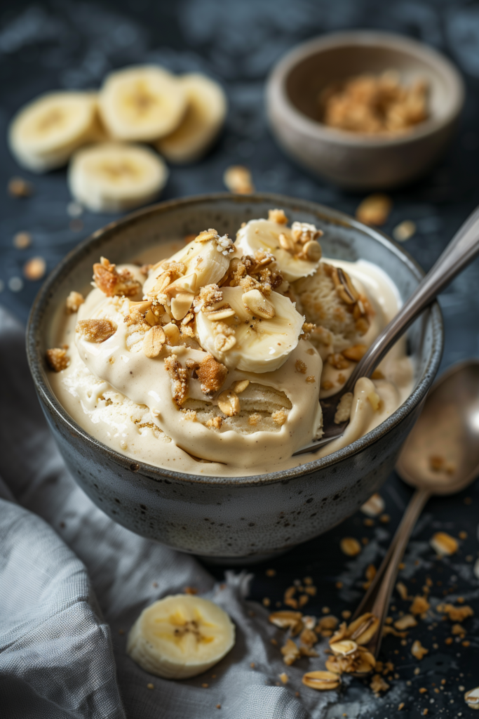 Frozen Banana Bread "Nice Cream"