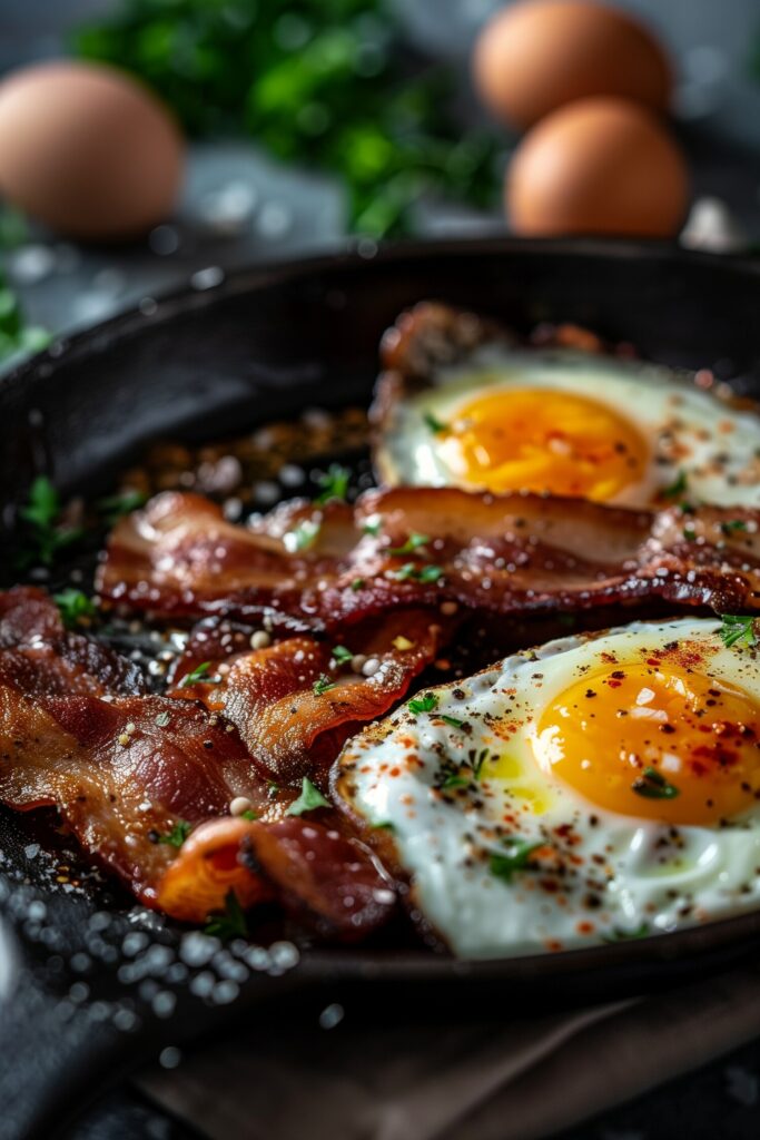 Low-Carb Bacon and Eggs