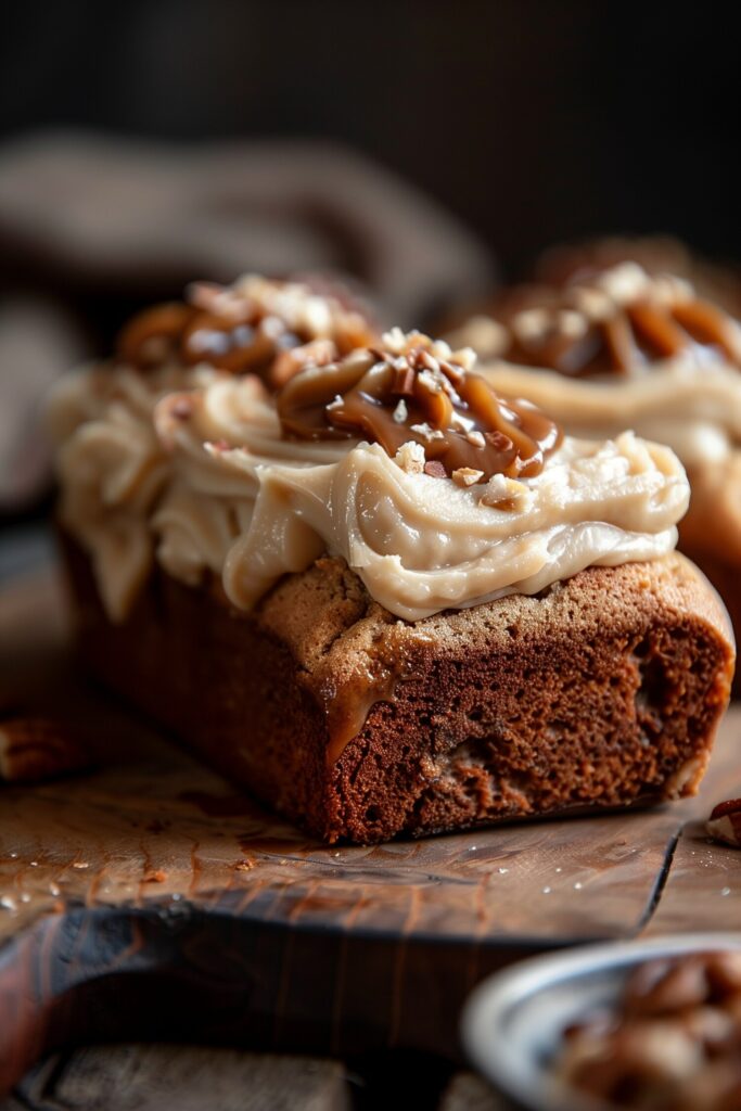 Caramel Frosted Banana Bread