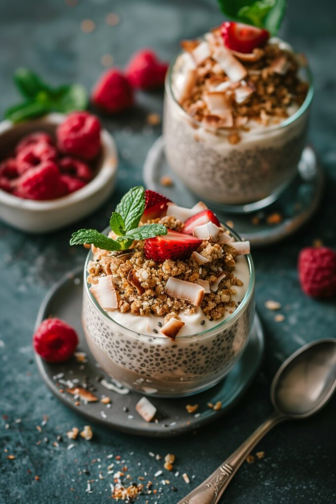 Keto Toasted Coconut Chia Pudding