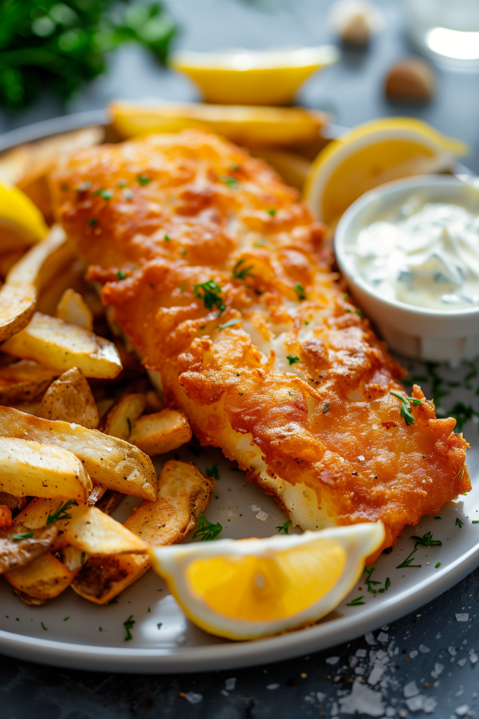 One Pan Easy Baked Fish and Chips