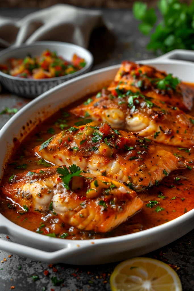 Salsa-Simmered Fish