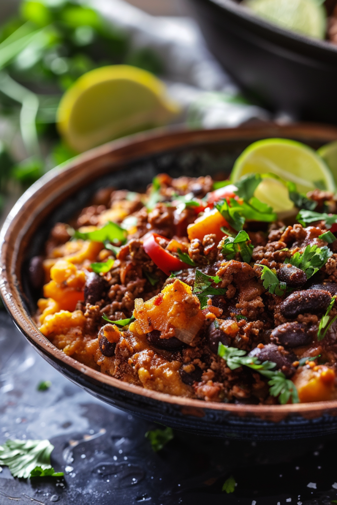 Cuban Sweet Potato Picadillo Bowls