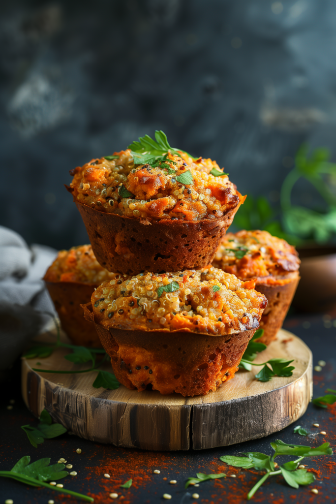Sweet Potato & Quinoa Breakfast Muffins