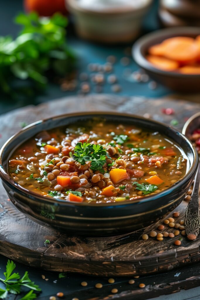 Slow Cooker Lentil Soup 