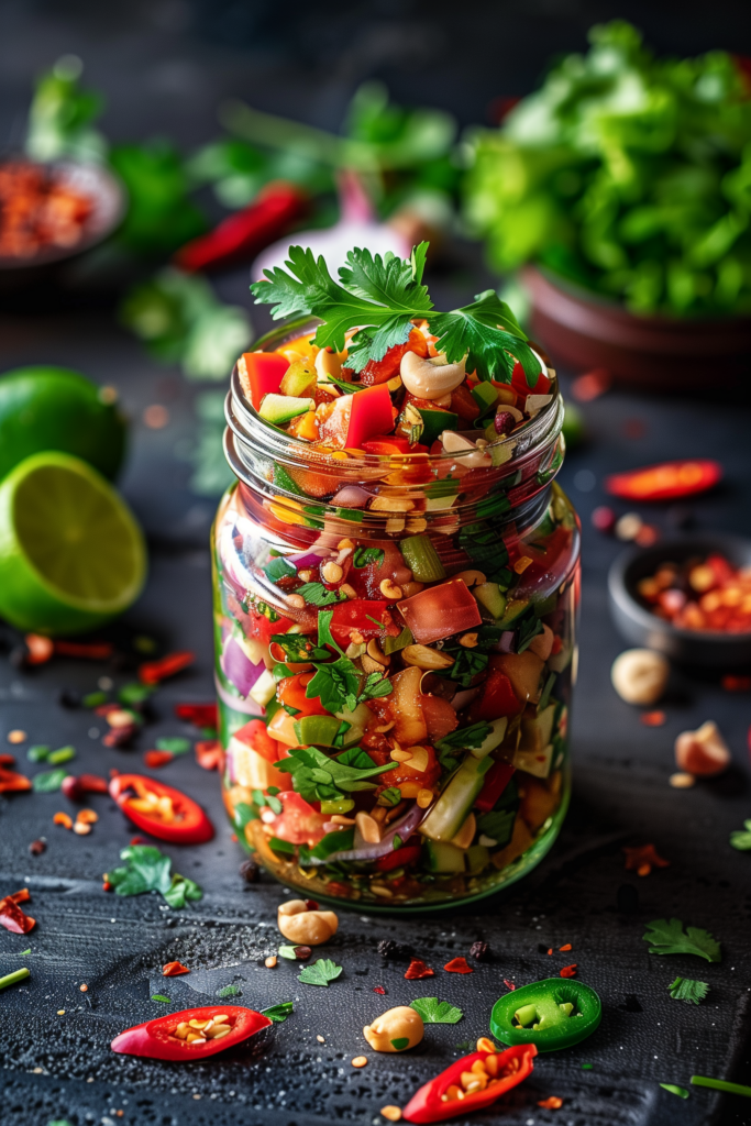 Southwest Fiesta jar salad