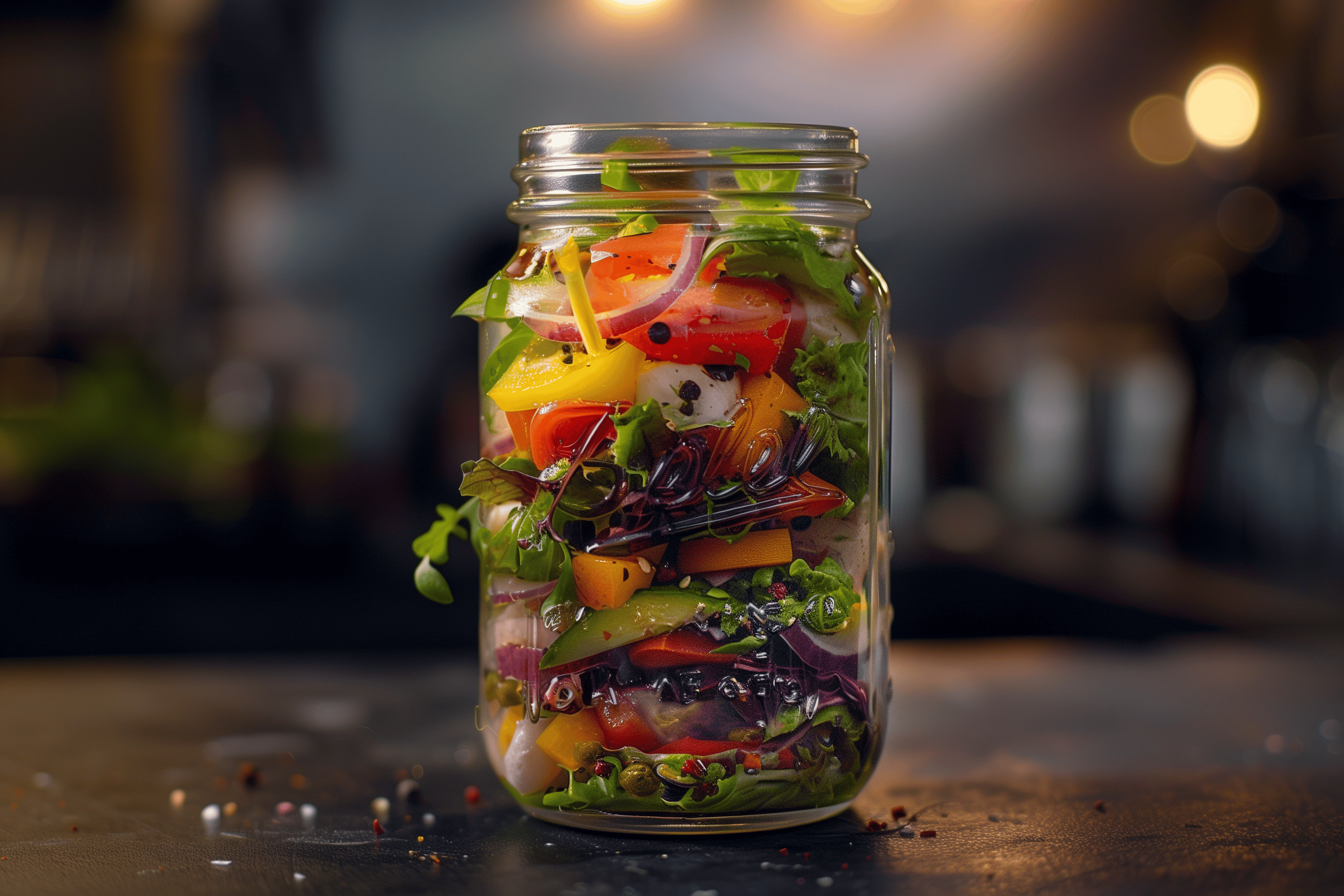 Salad in a jar
