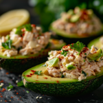 Keto Tuna Salad Stuffed Avocado