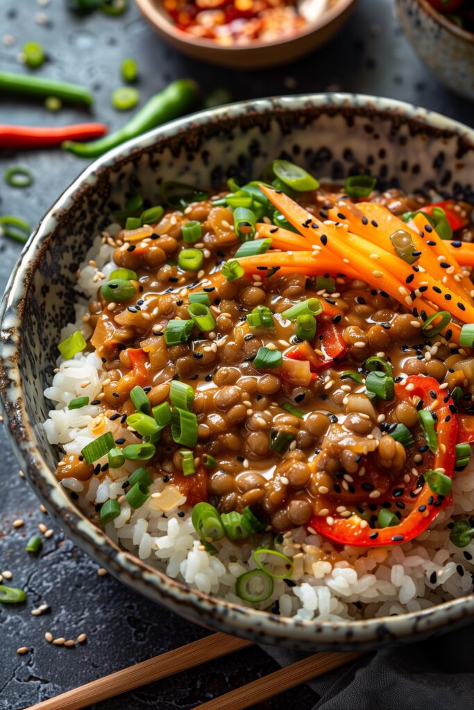 Vegan Korean Lentil Bulgogi