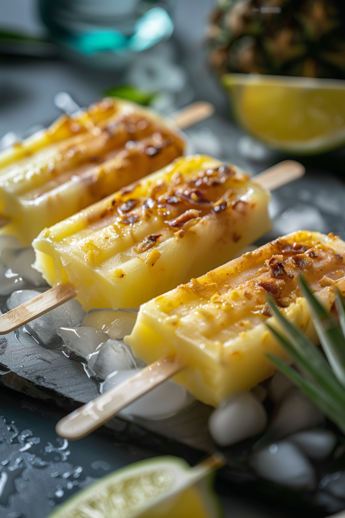 Pina Colada Popsicles