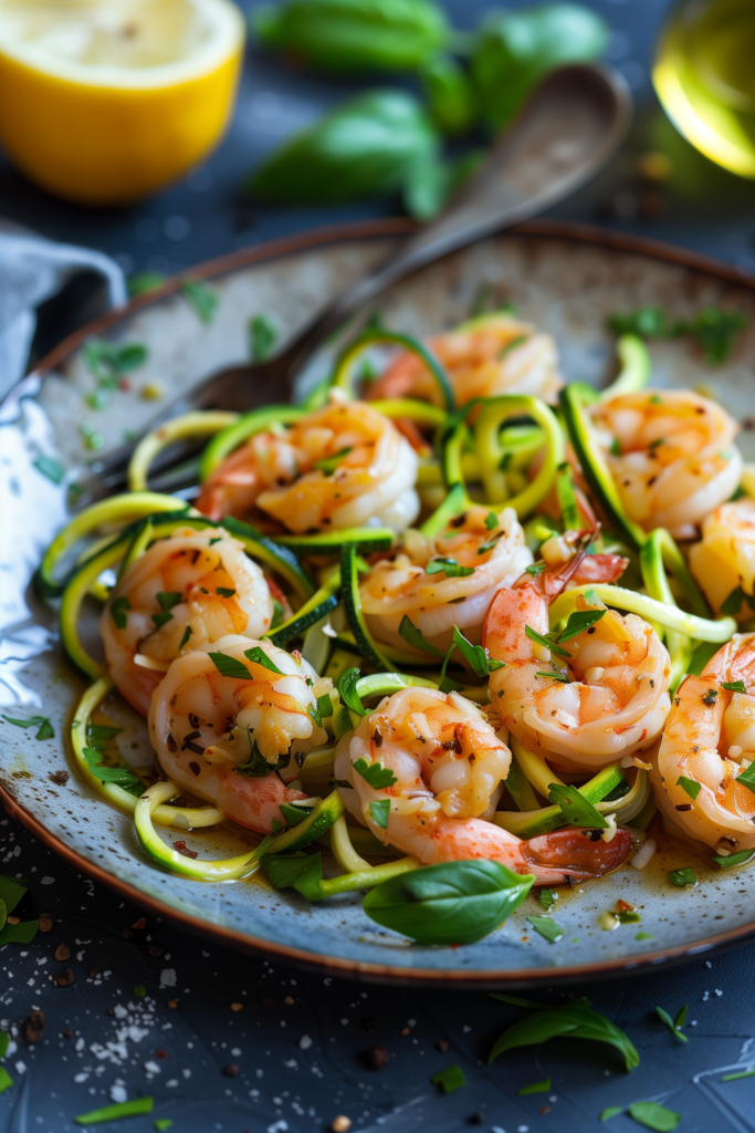 Shrimp Scampi with Zucchini Noodles