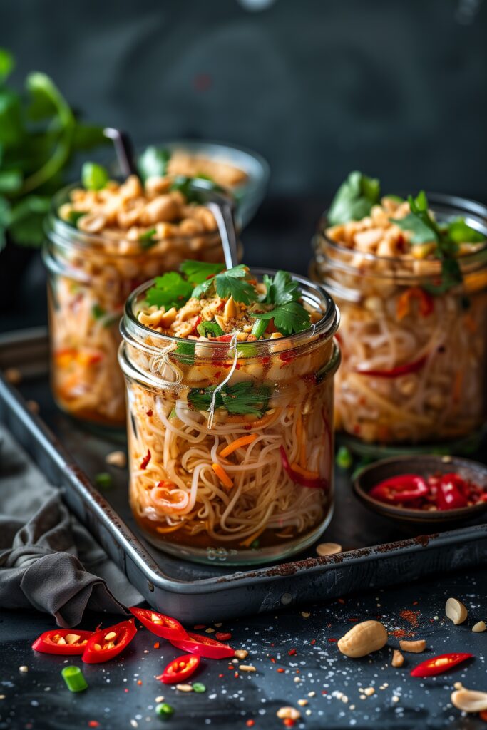 Thai Peanut Noodle Jars
