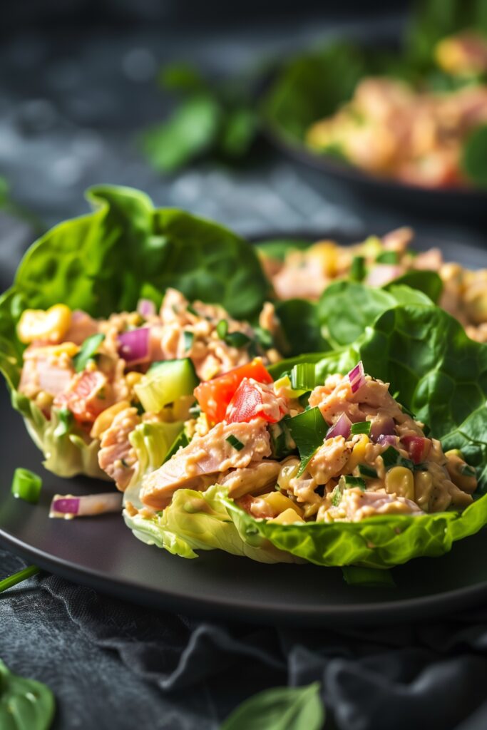 Tuna Salad Lettuce Wraps