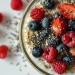 Overnight Oats with Berries and Chia Seeds