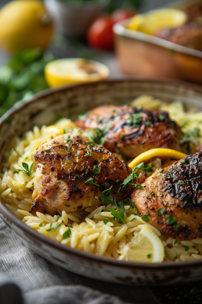 Greek Lemon Chicken and Orzo