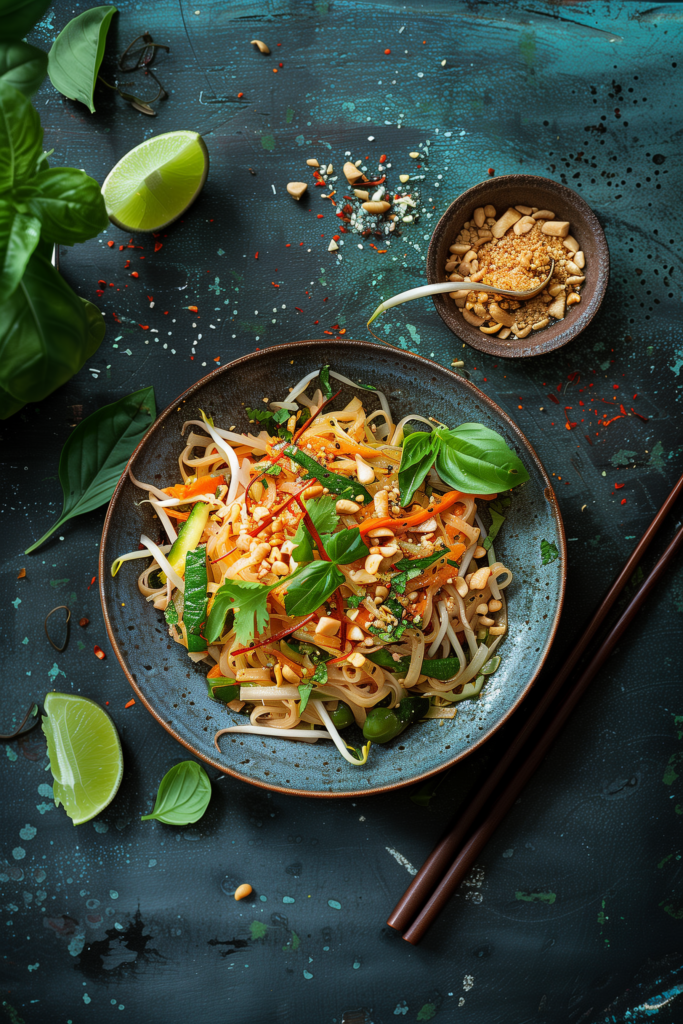 Vibrant Veggie Pad Thai (Vegan/Vegetarian)