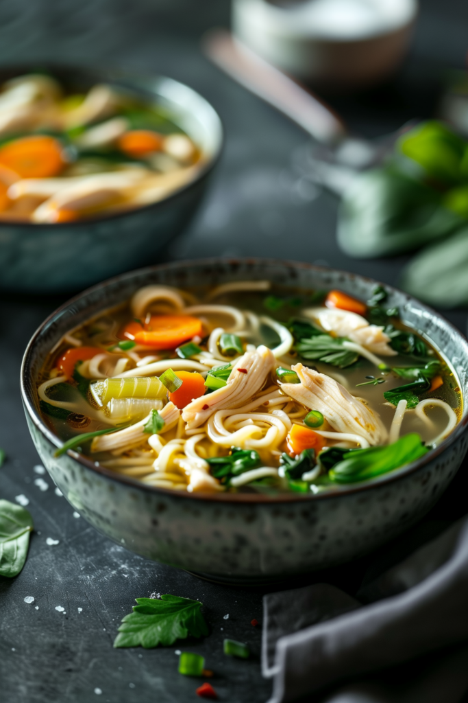 Soothing Chicken and Veggie Noodle Soup