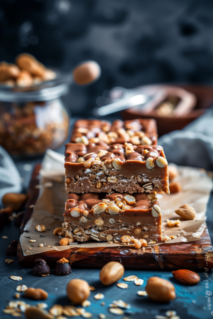 No Bake Peanut Butter Oatmeal Bars