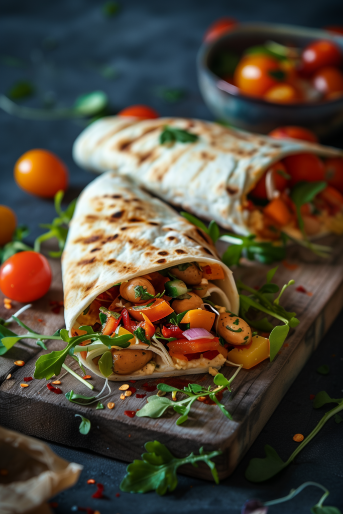 Easy Hummus Wraps