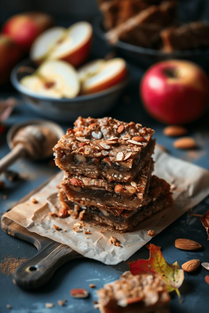 No Bake Whole30 Apple Almond Butter Bars