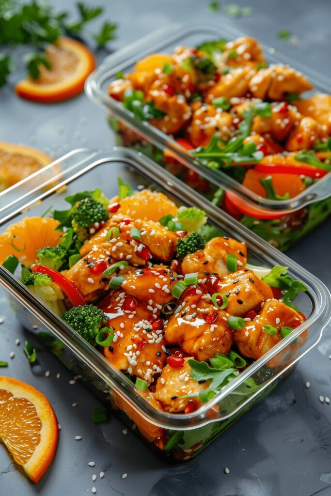 Orange Chicken Salad Meal Prep