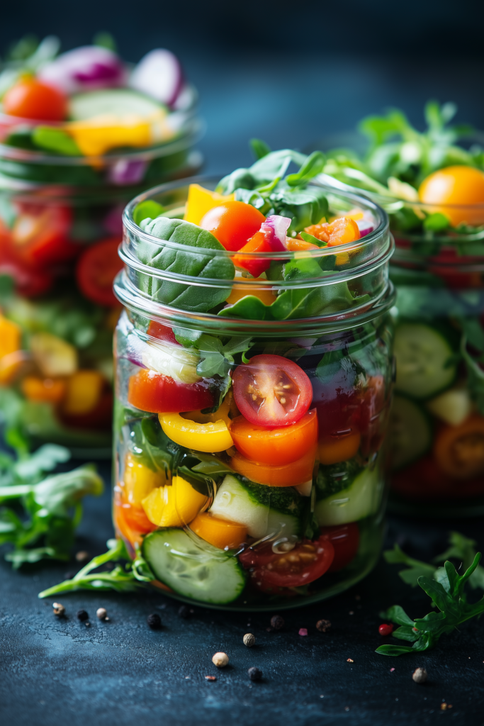 Portable Salad Jars