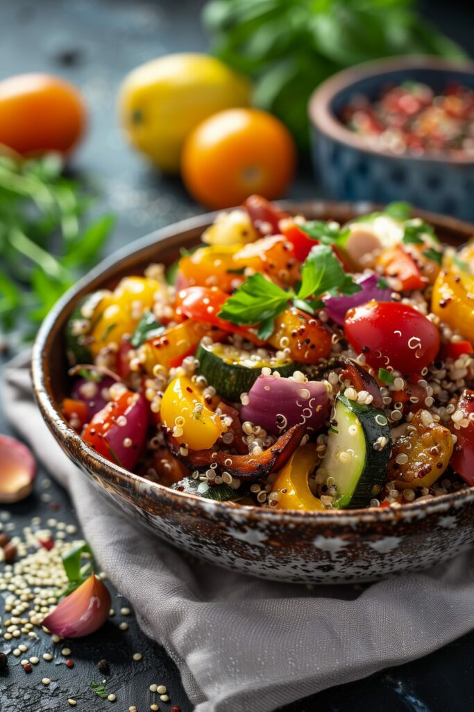 Roasted Vegetable and Quinoa Salad